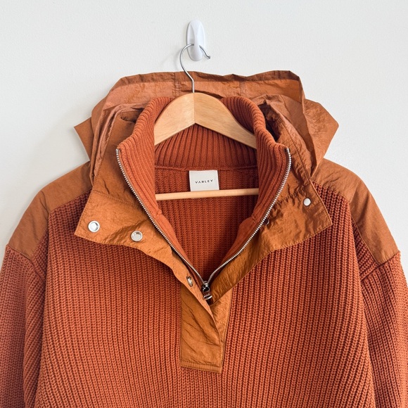 VARLEY • Carter Half Zip Pullover in Caramel Cafe Mix - Picture 6 of 14